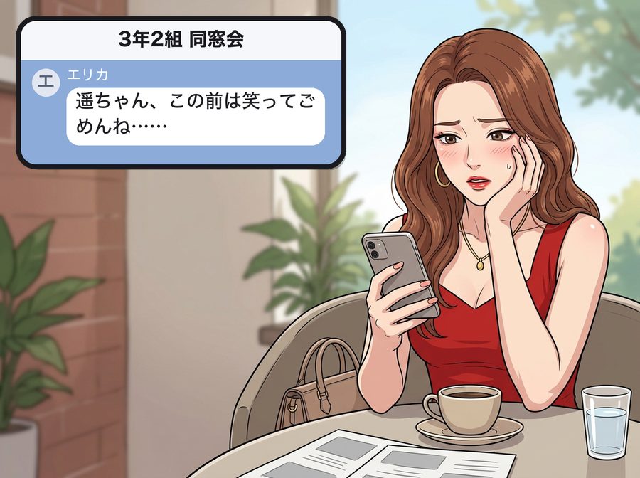 3年2組 同窓会：エリカ「遥ちゃん、この前は笑ってごめんね……」