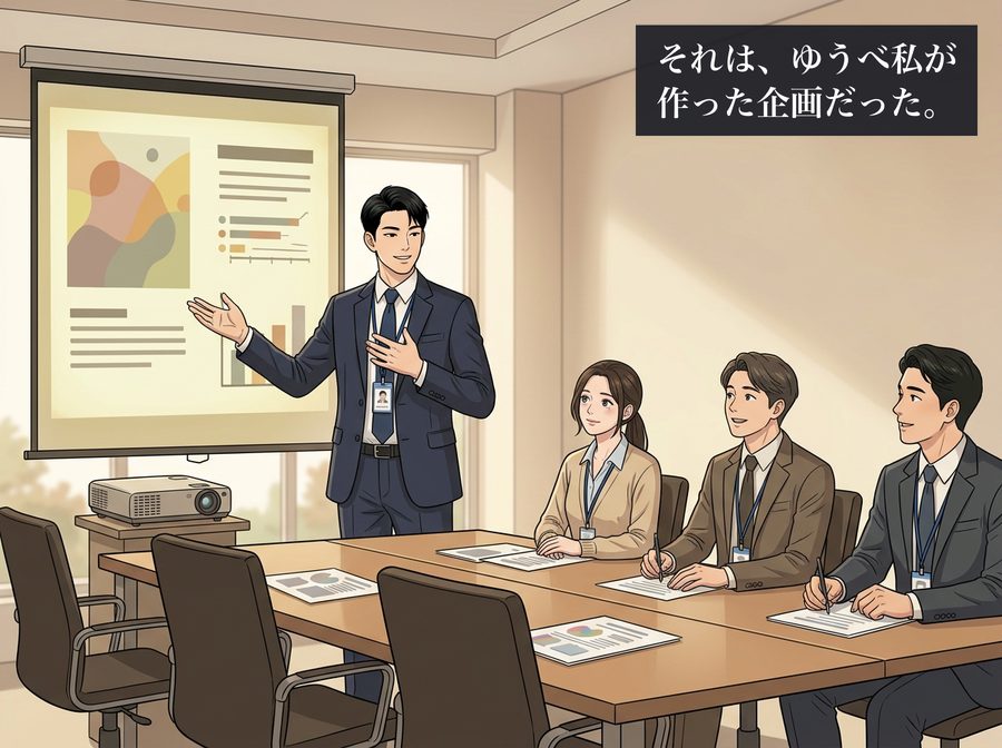 それは、ゆうべ私が作った企画だった。